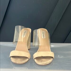 Steve Madden Cream Block Heel Heels
